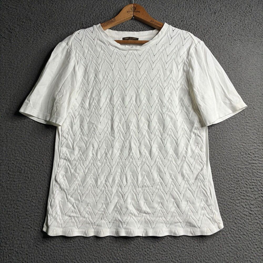 Louis Vuitton Womens Uniform White Top T Shirt Size XL